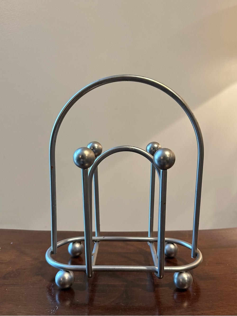 Vintage • Heavyweight napkin holder • metal